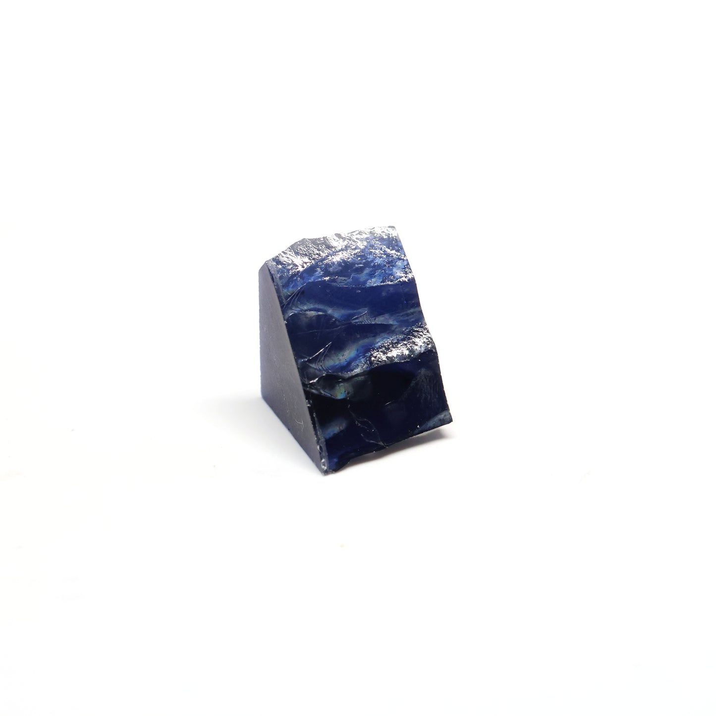 Dark Blue Czochralski Pulled Sapphire - Grade A - Faceting Rough