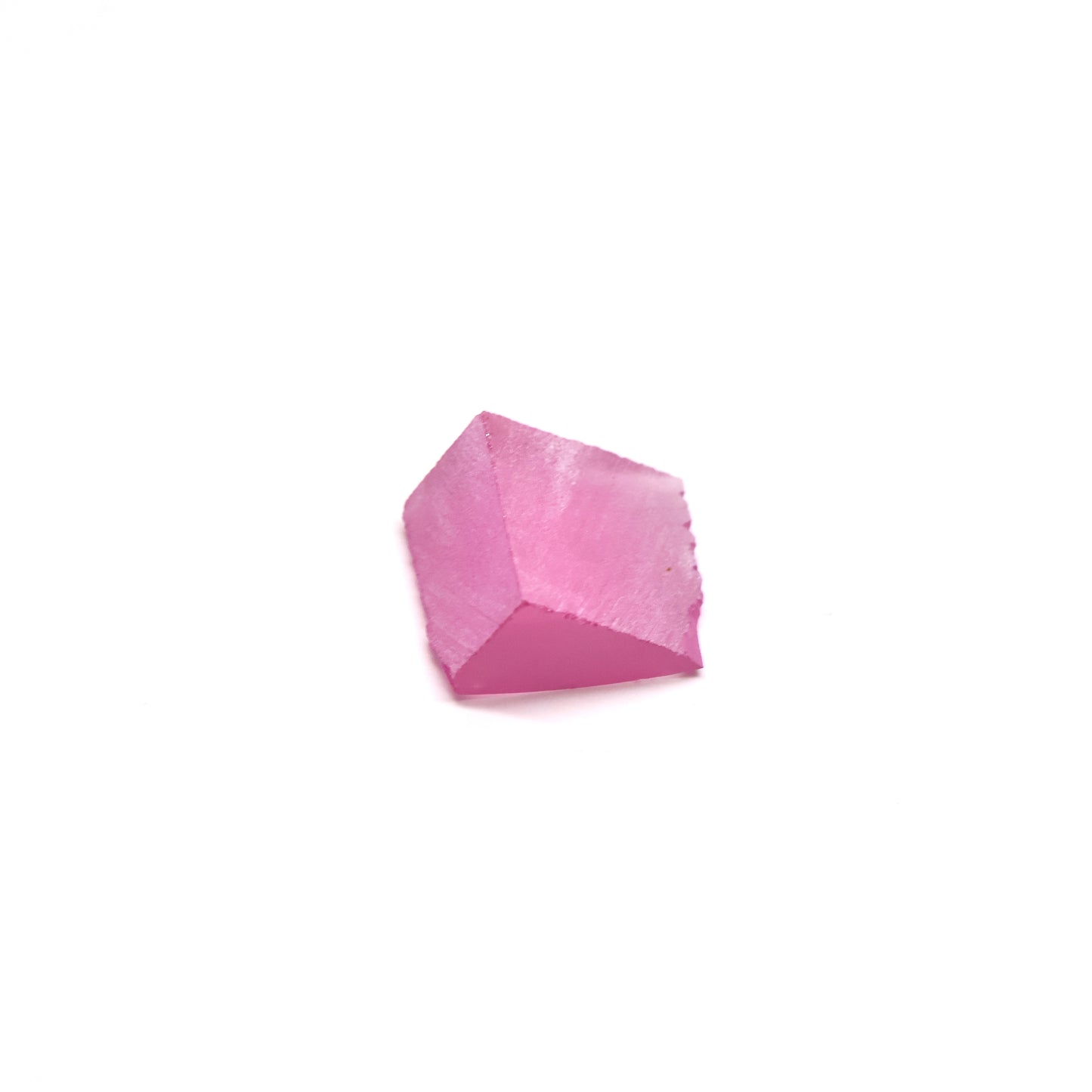 Pink Czochralski Pulled Sapphire - Grade A - Faceting Rough