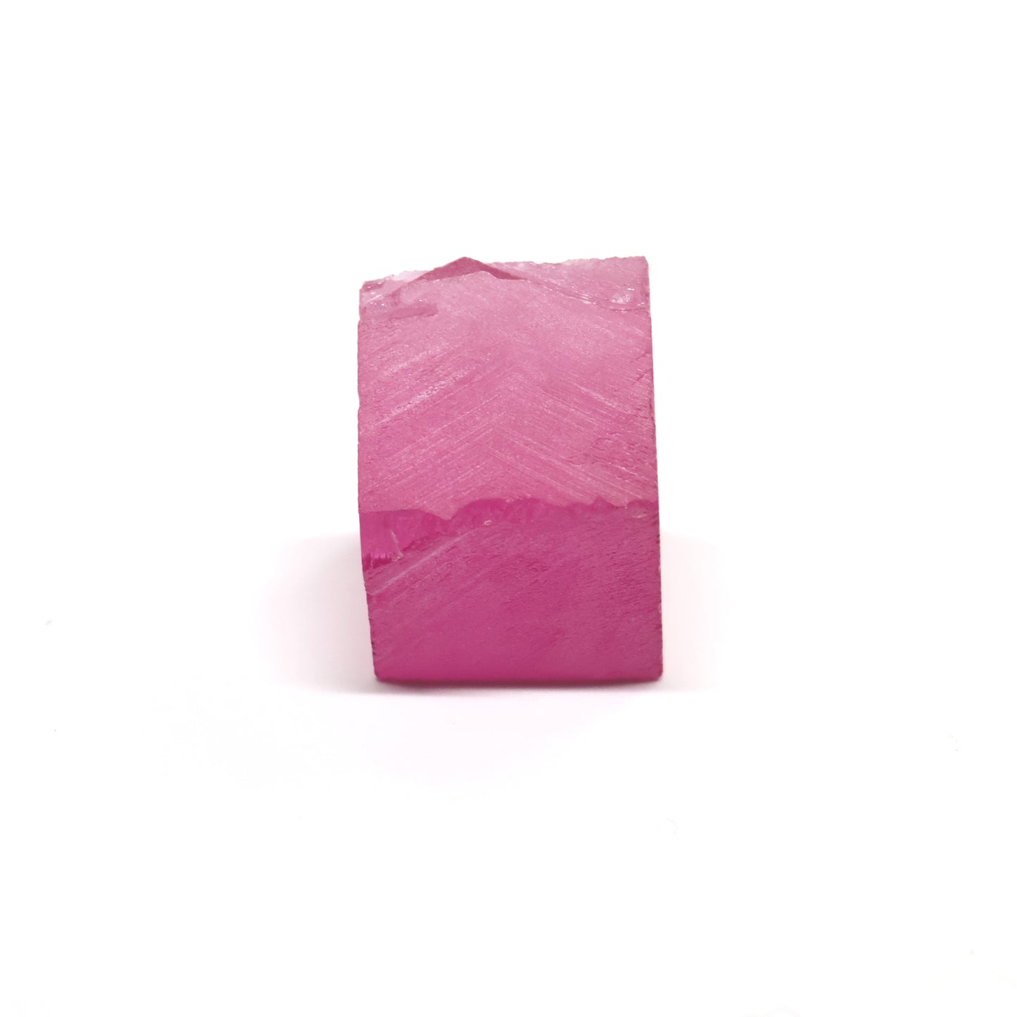Pink Czochralski Pulled Sapphire - Grade A - Faceting Rough
