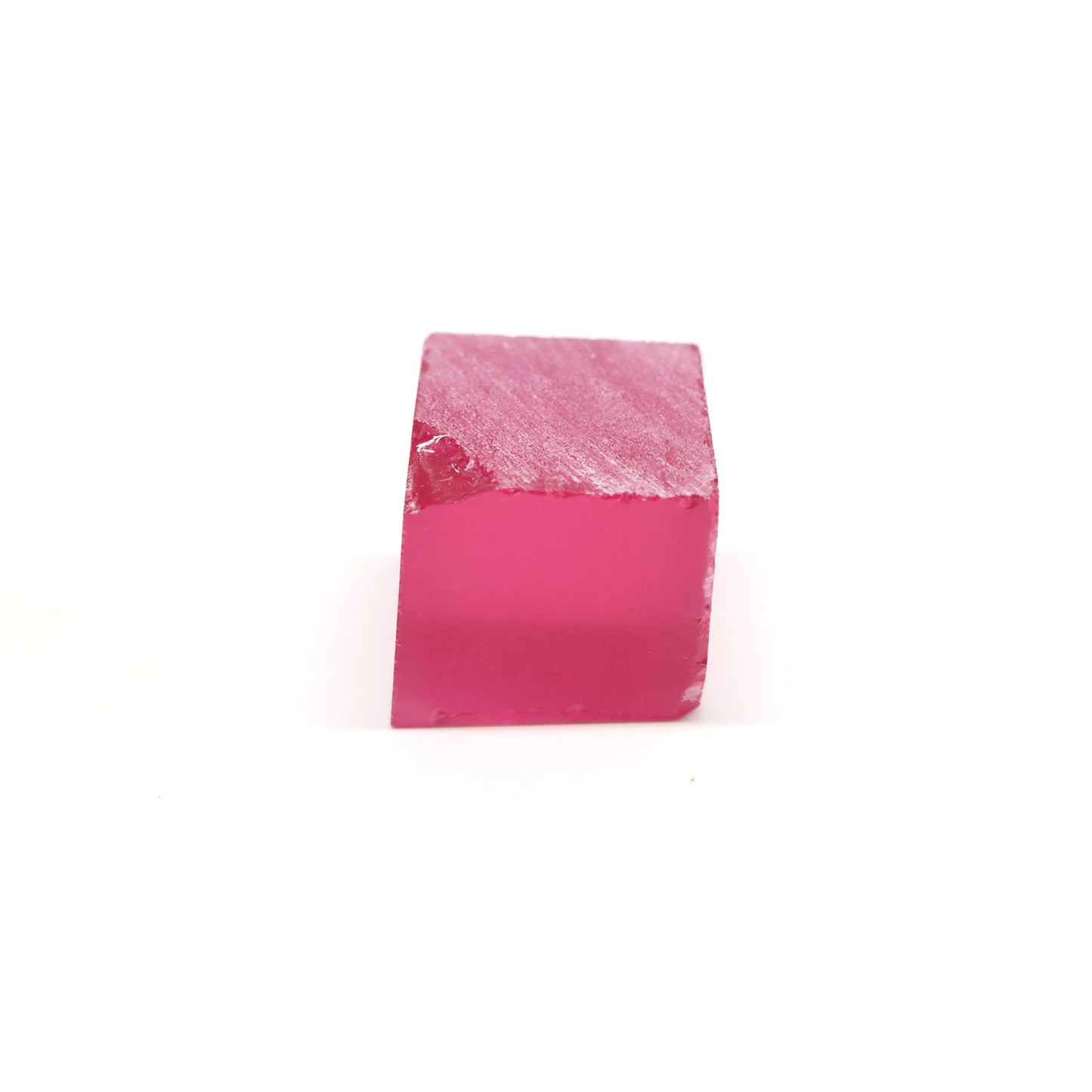 Titanium Pink Czochralski Pulled Sapphire - Grade A - Faceting Rough