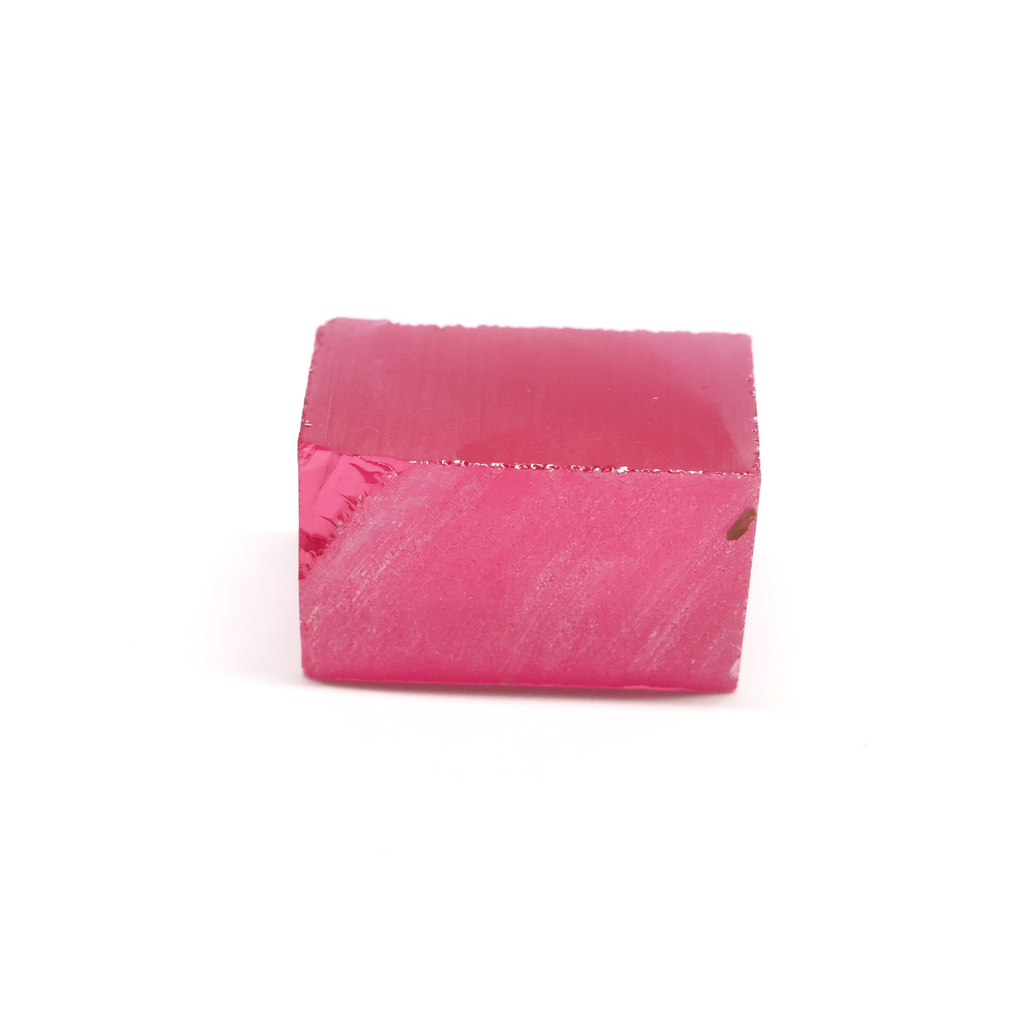 Titanium Pink Czochralski Pulled Sapphire - Grade A - Faceting Rough