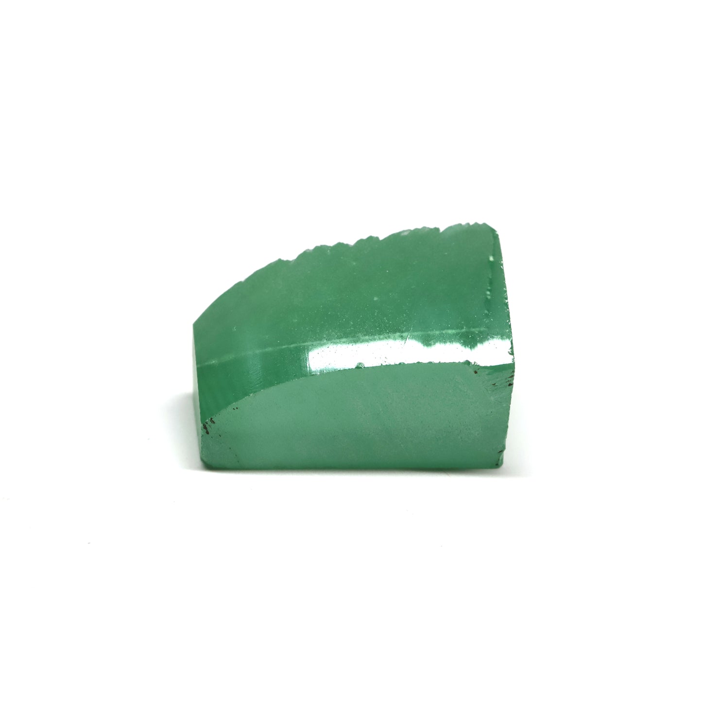 Mint Green Czochralski Pulled Sapphire - Grade A - Faceting Rough