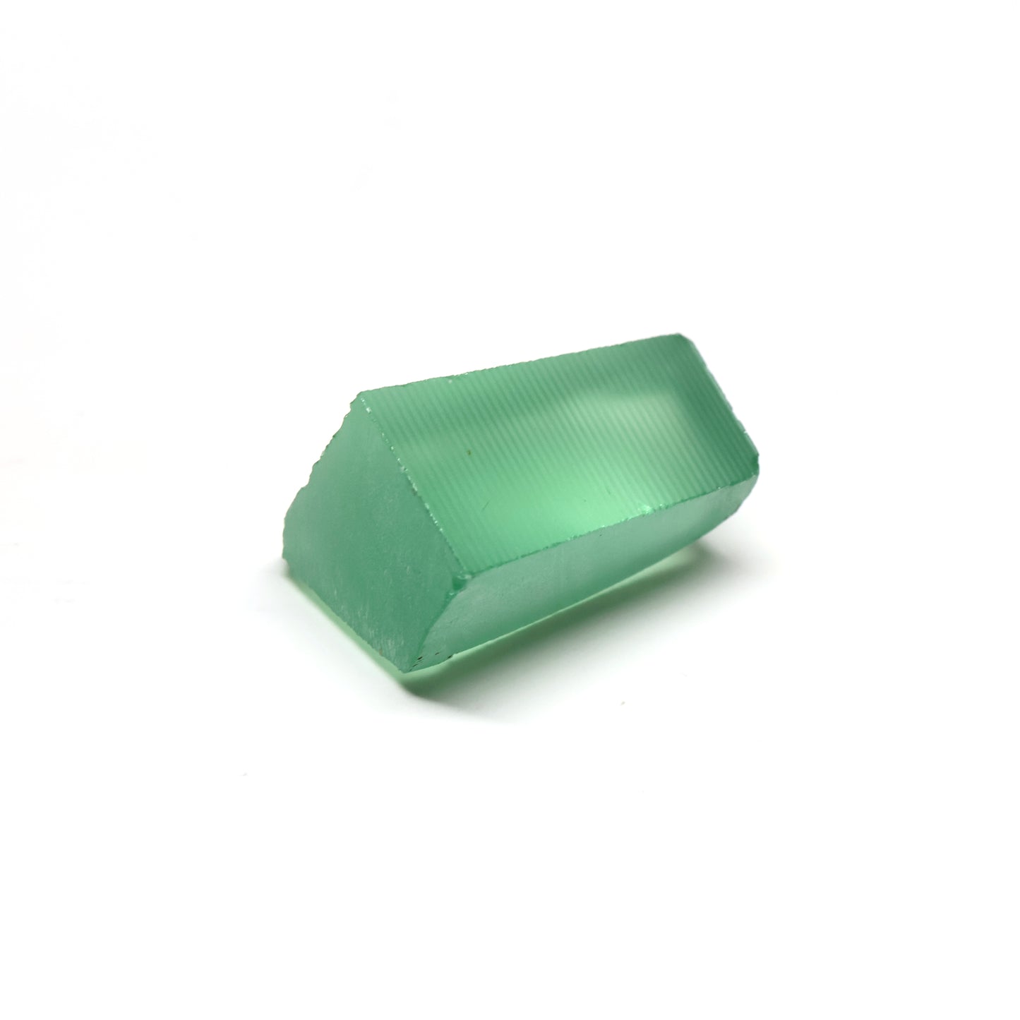 Mint Green Czochralski Pulled Sapphire - Grade A - Faceting Rough