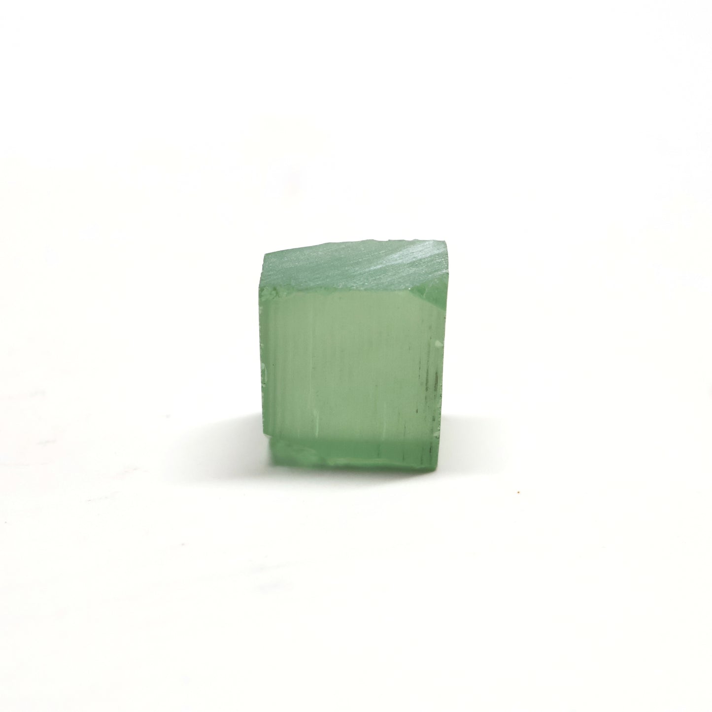 Mint Green Czochralski Pulled Sapphire - Grade A - Faceting Rough