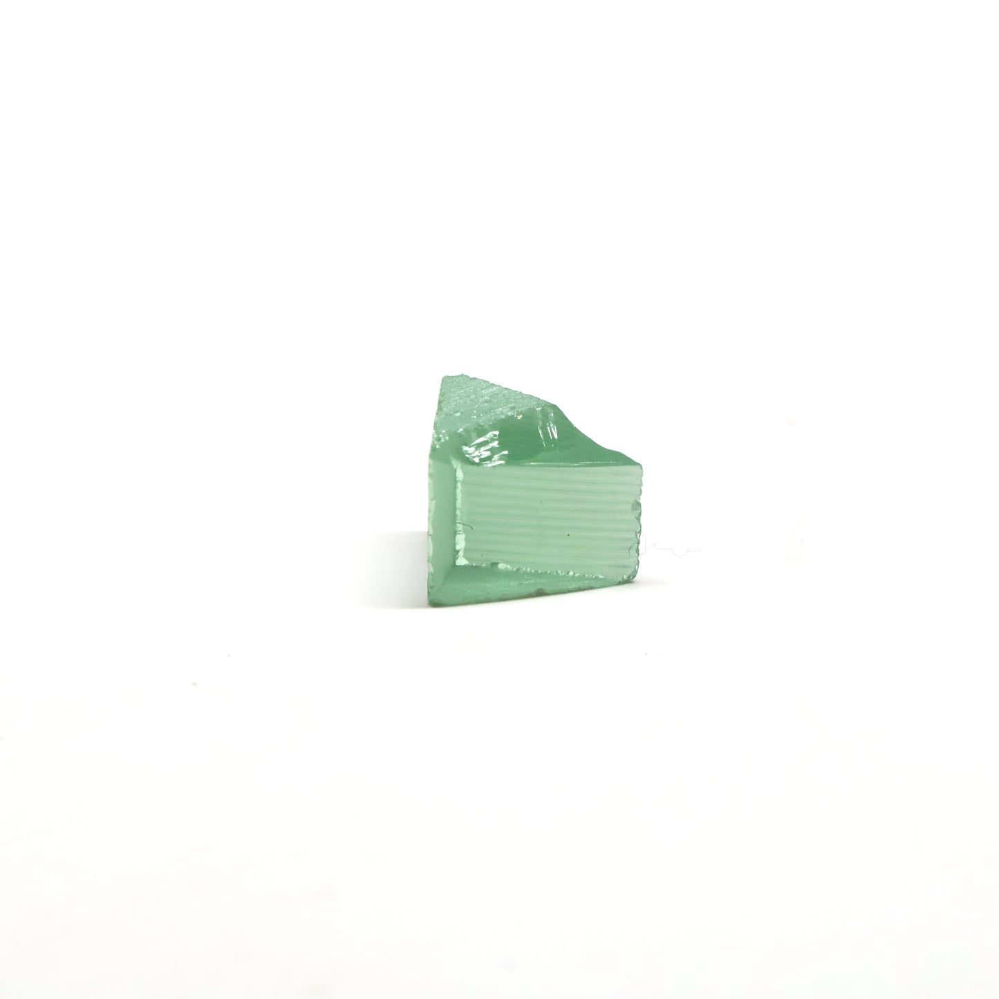 Mint Green Czochralski Pulled Sapphire - Grade A - Faceting Rough