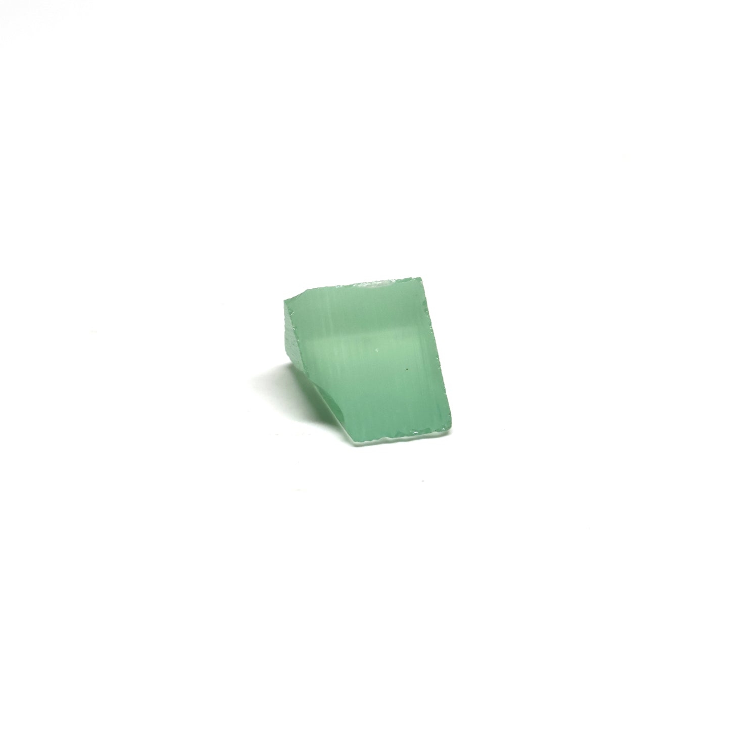 Mint Green Czochralski Pulled Sapphire - Grade A - Faceting Rough