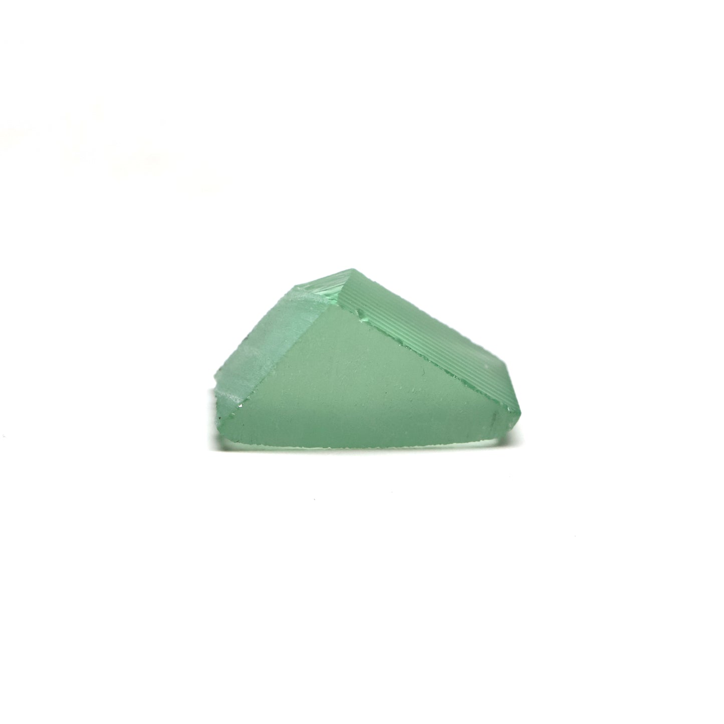 Mint Green Czochralski Pulled Sapphire - Grade A - Faceting Rough