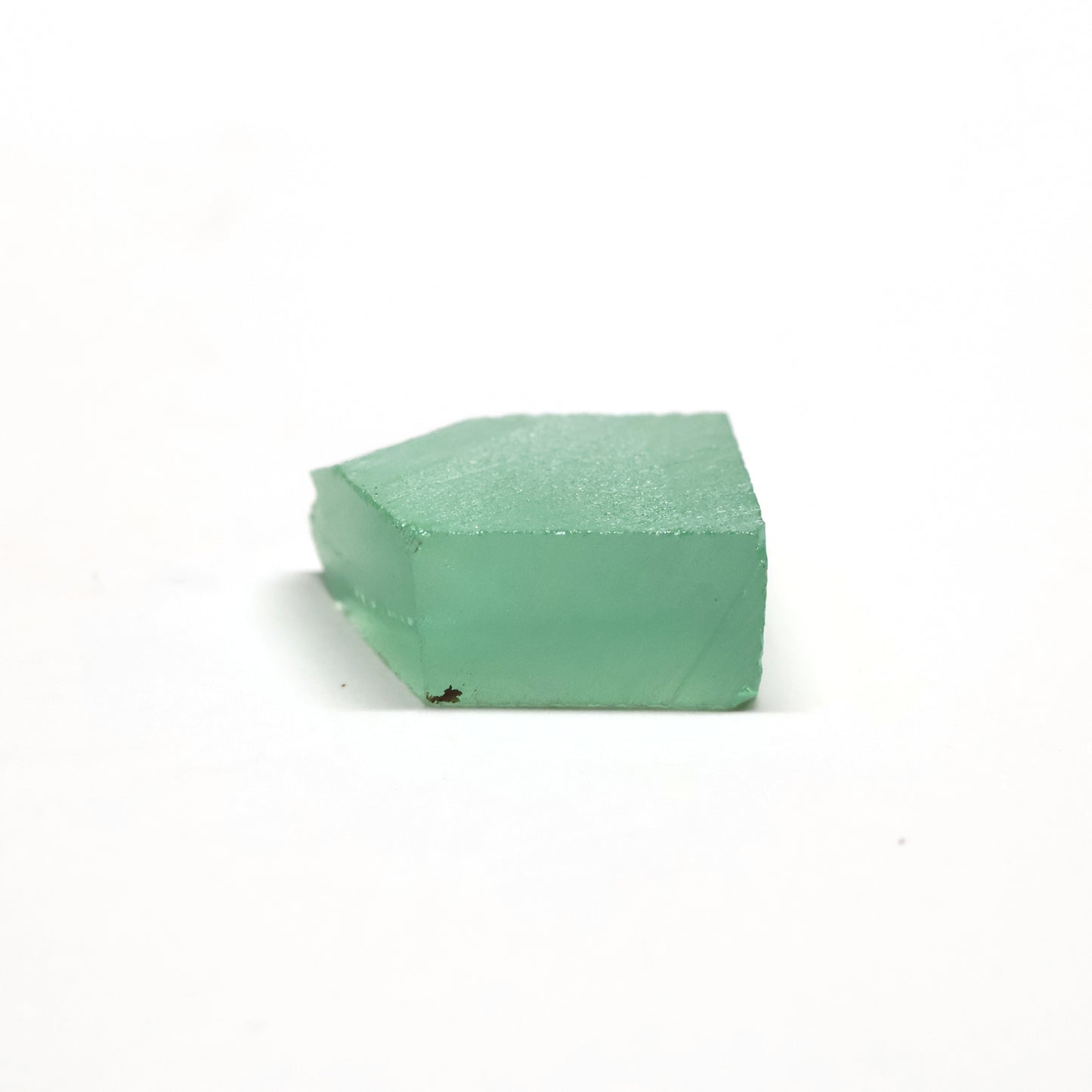 Mint Green Czochralski Pulled Sapphire - Grade A - Faceting Rough