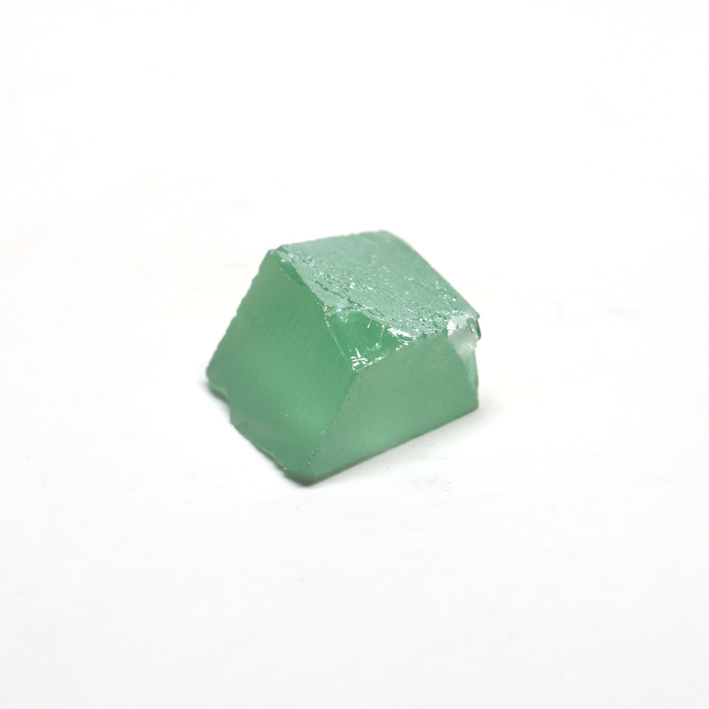 Mint Green Czochralski Pulled Sapphire - Grade A - Faceting Rough