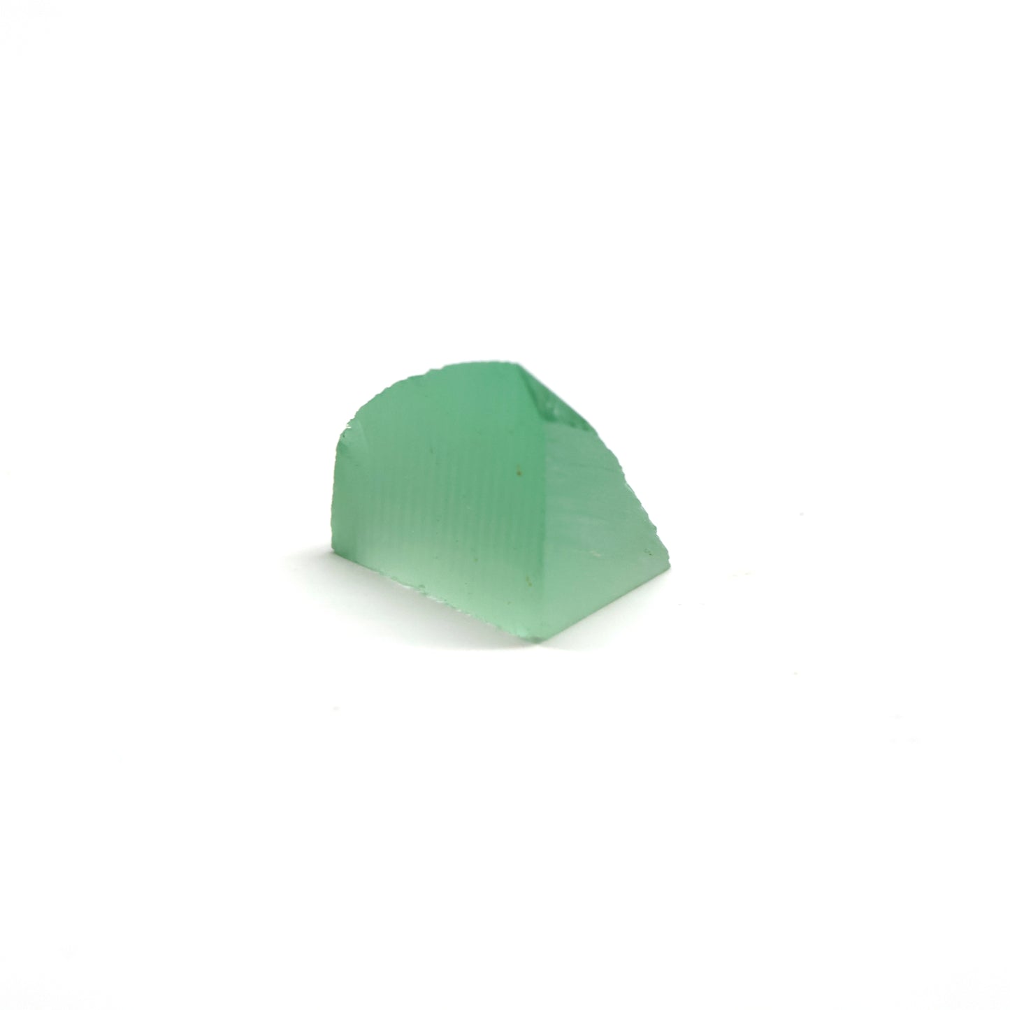Mint Green Czochralski Pulled Sapphire - Grade A - Faceting Rough