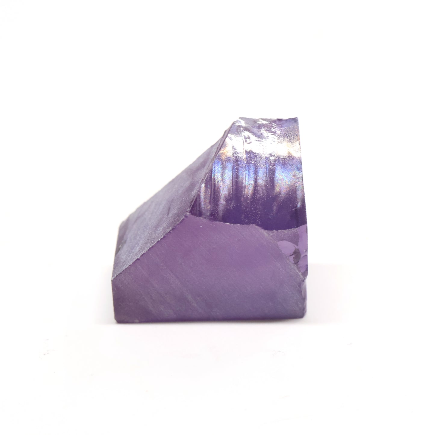 Purple Color-Change Czochralski Pulled Sapphire - Faceting Rough
