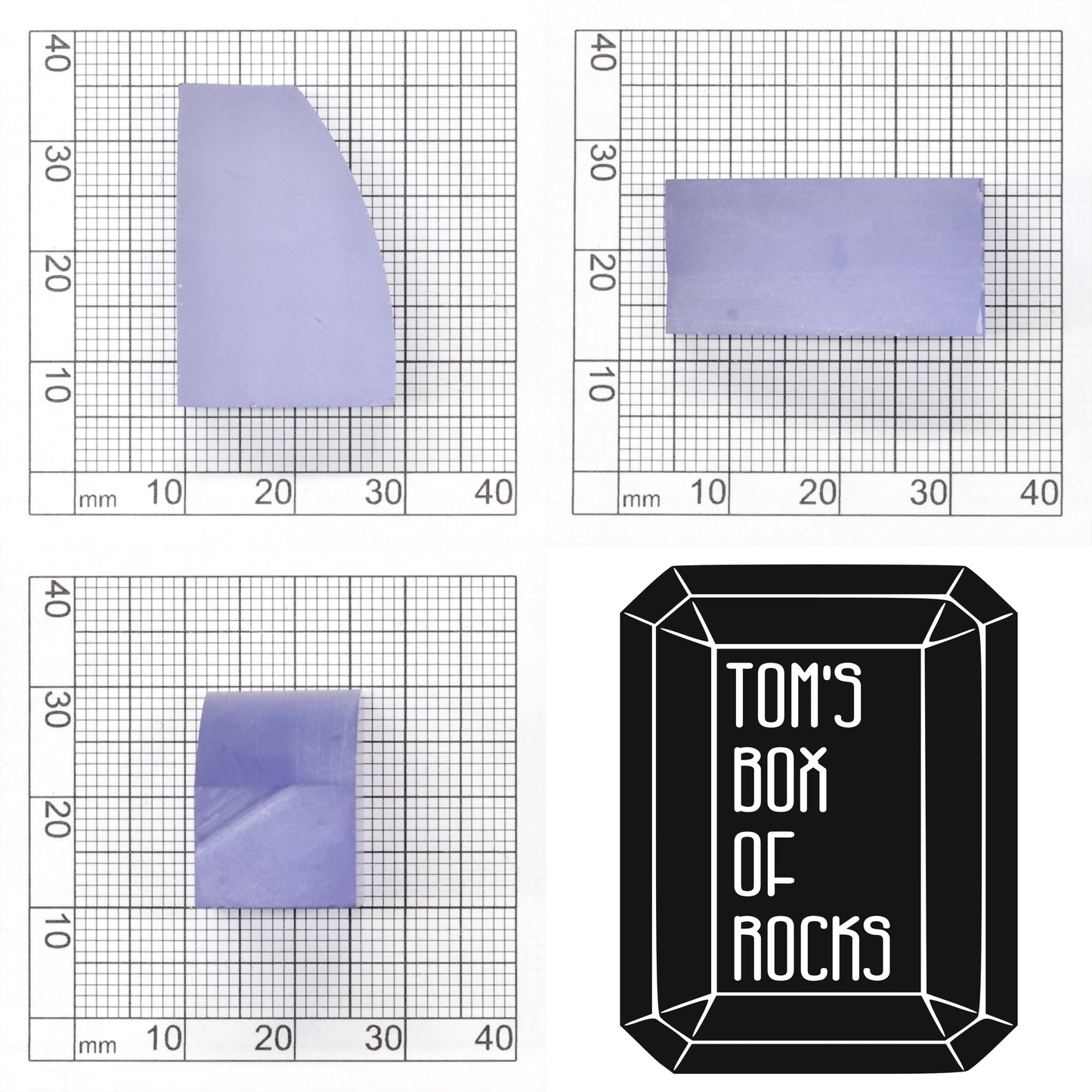 Extra Light Blue Czochralski Pulled Sapphire - Grade A - Faceting Rough