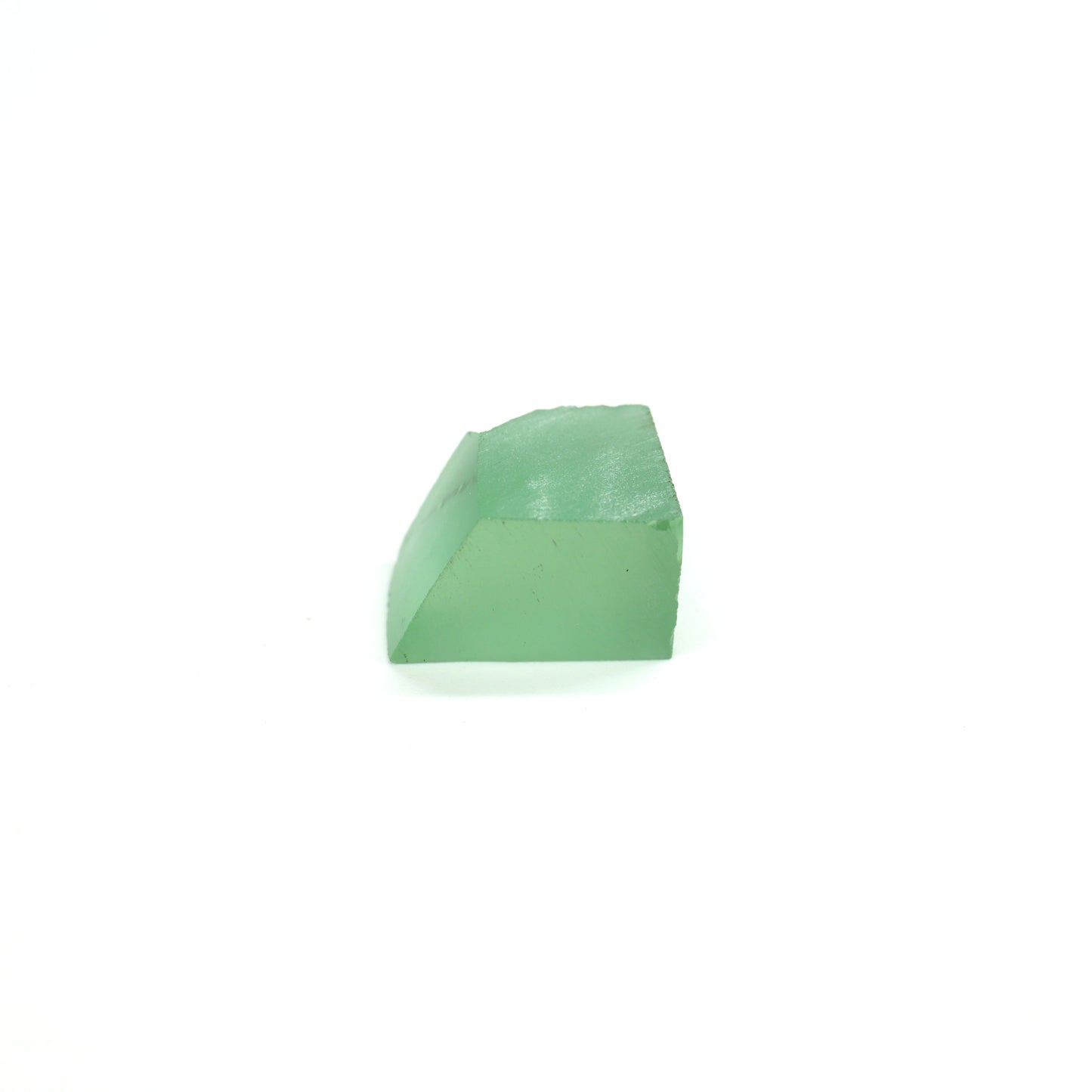 Mint Green Czochralski Pulled Sapphire - Grade A - Faceting Rough