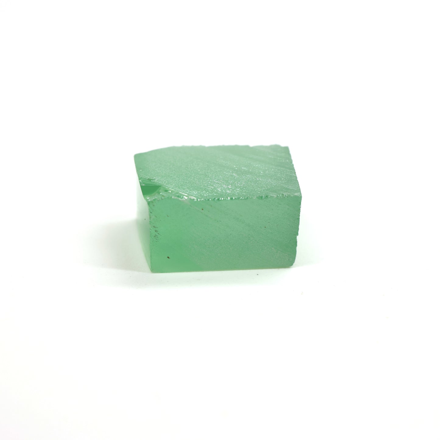 Mint Green Czochralski Pulled Sapphire - Grade A - Faceting Rough