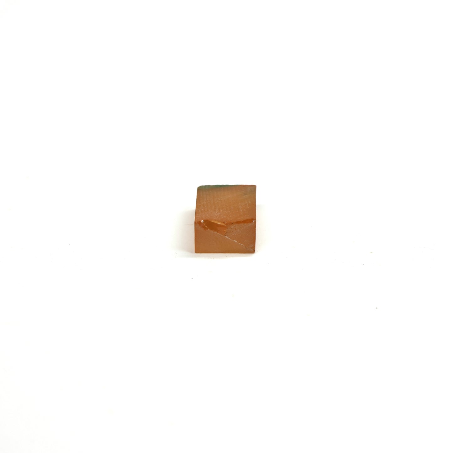 Orange Czochralski Pulled Sapphire - Grade A - Faceting Rough