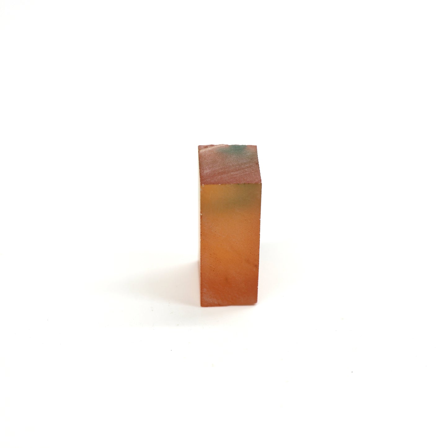 Orange Czochralski Pulled Sapphire - Grade A - Faceting Rough