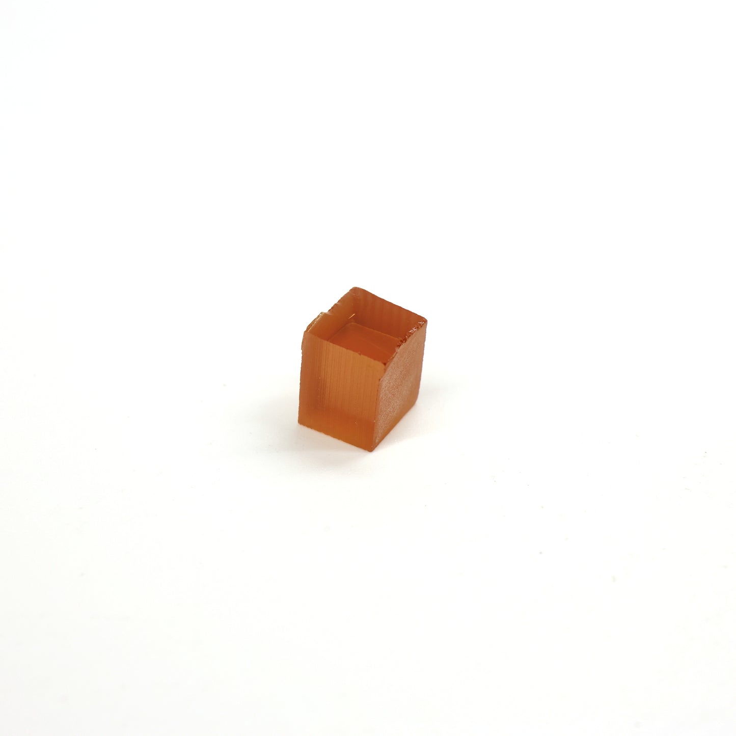 Orange Czochralski Pulled Sapphire - Grade A - Faceting Rough