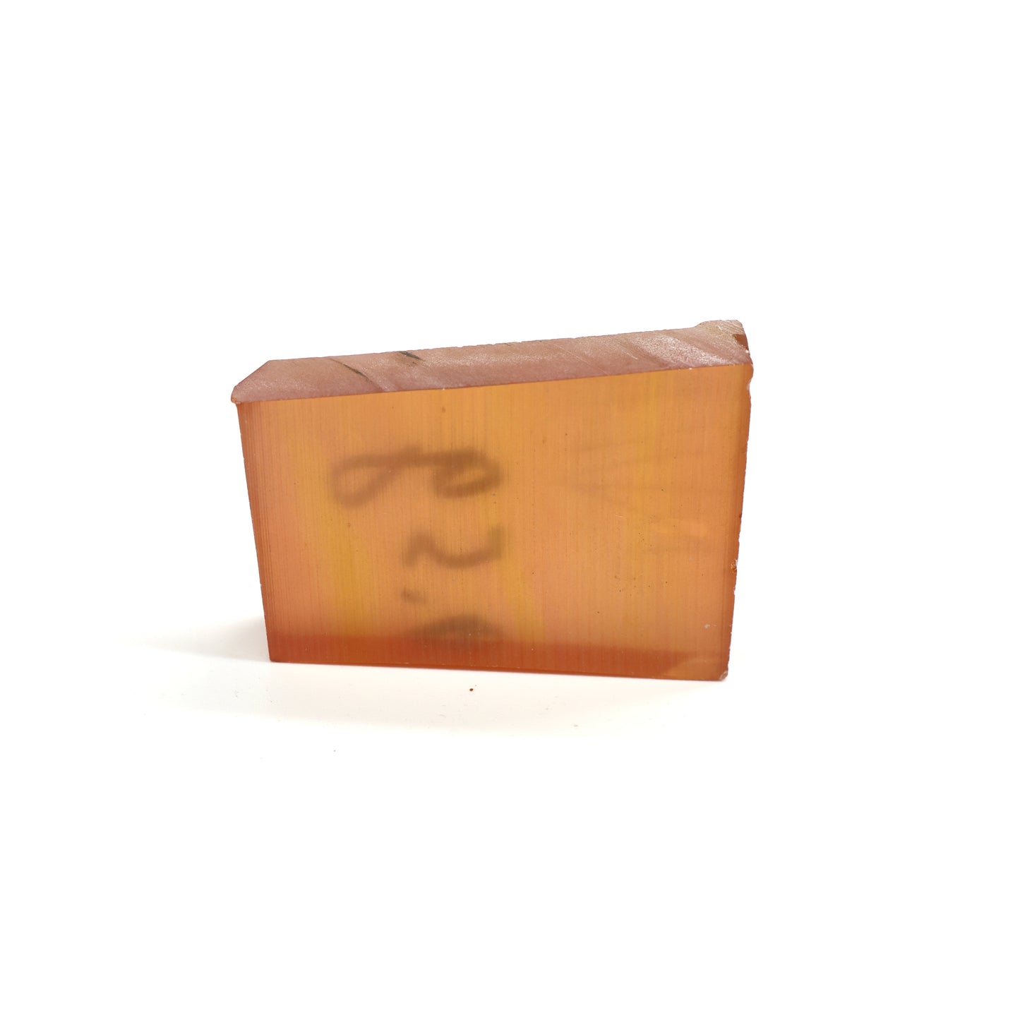 Orange Czochralski Pulled Sapphire - Grade A - Faceting Rough