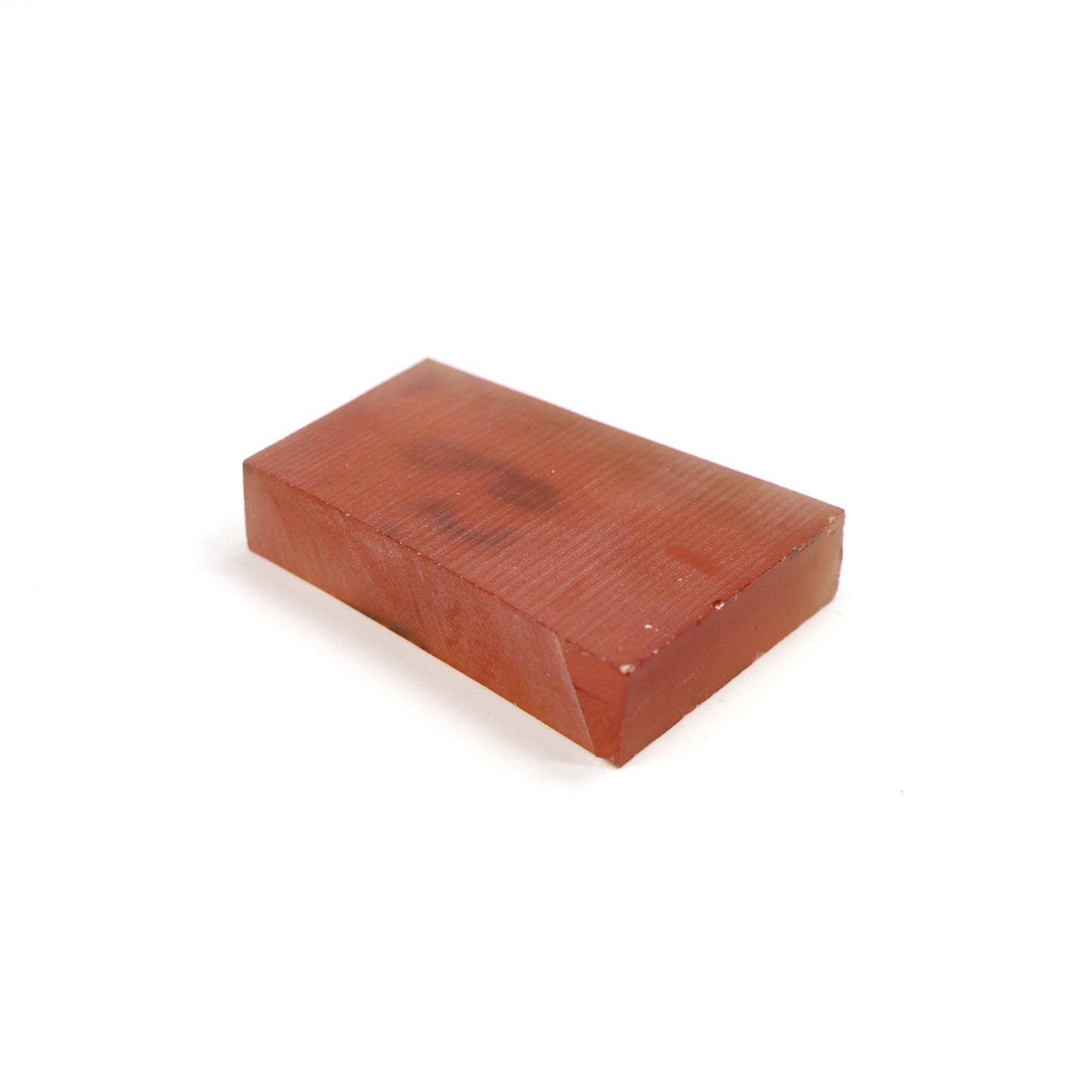Orange Czochralski Pulled Sapphire - Grade A - Faceting Rough