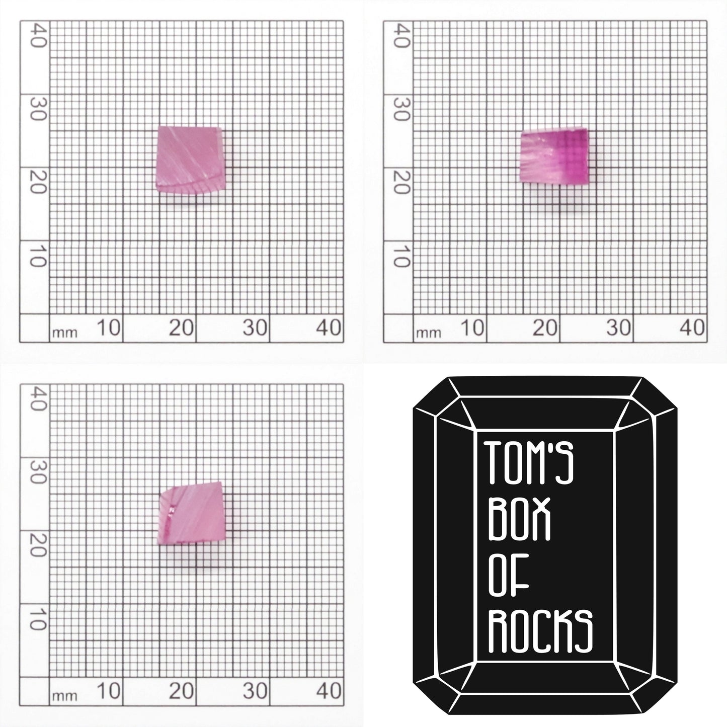 Vivid Pink Czochralski Pulled Sapphire - Grade A - Faceting Rough