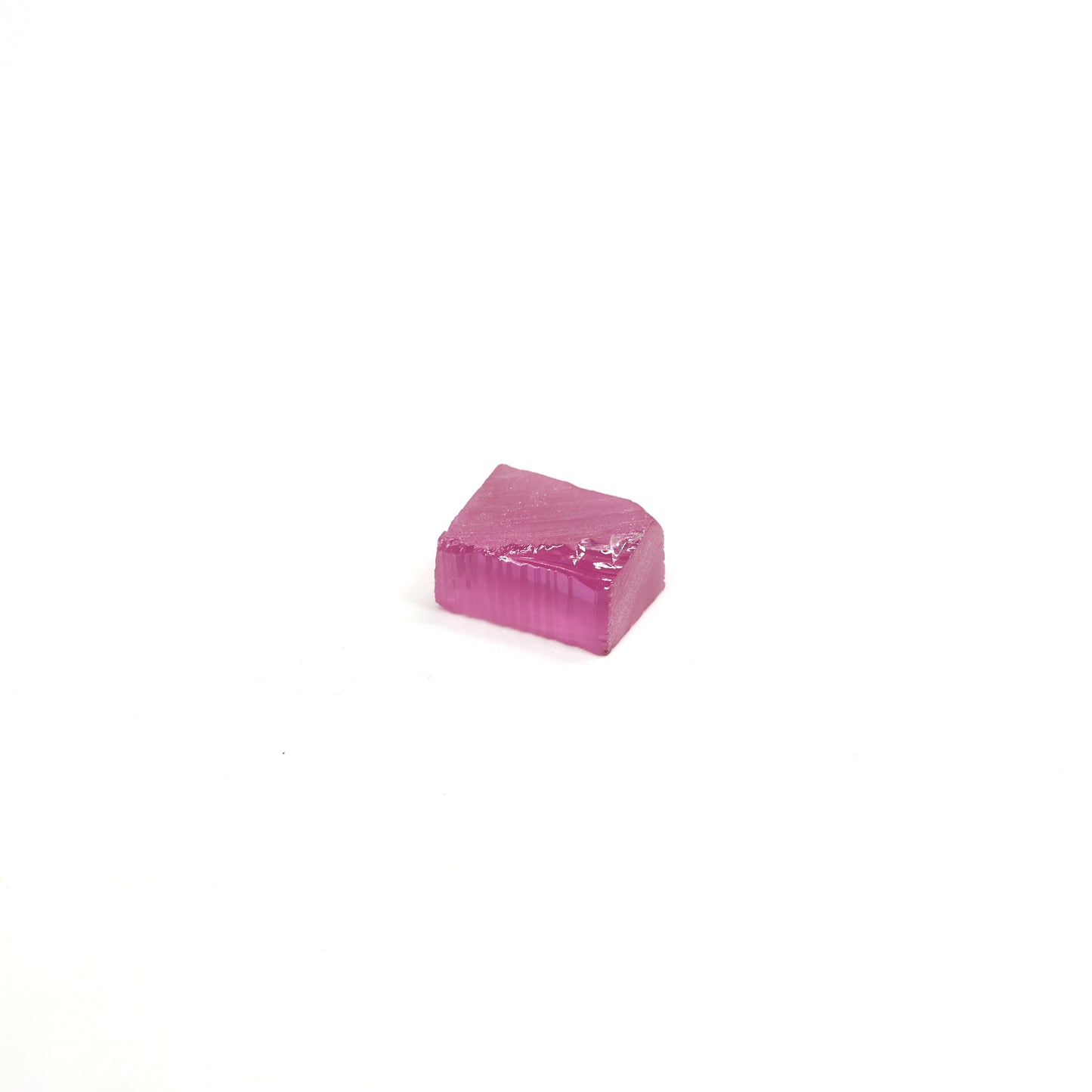 Vivid Pink Czochralski Pulled Sapphire - Grade A - Faceting Rough