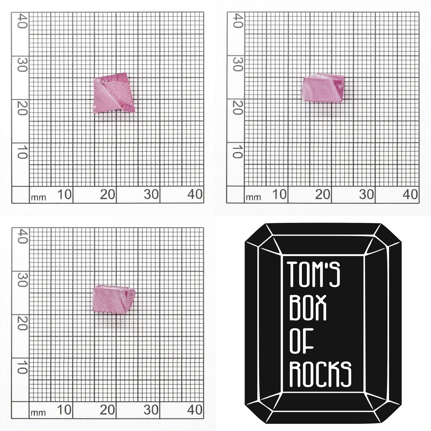 Vivid Pink Czochralski Pulled Sapphire - Grade A - Faceting Rough