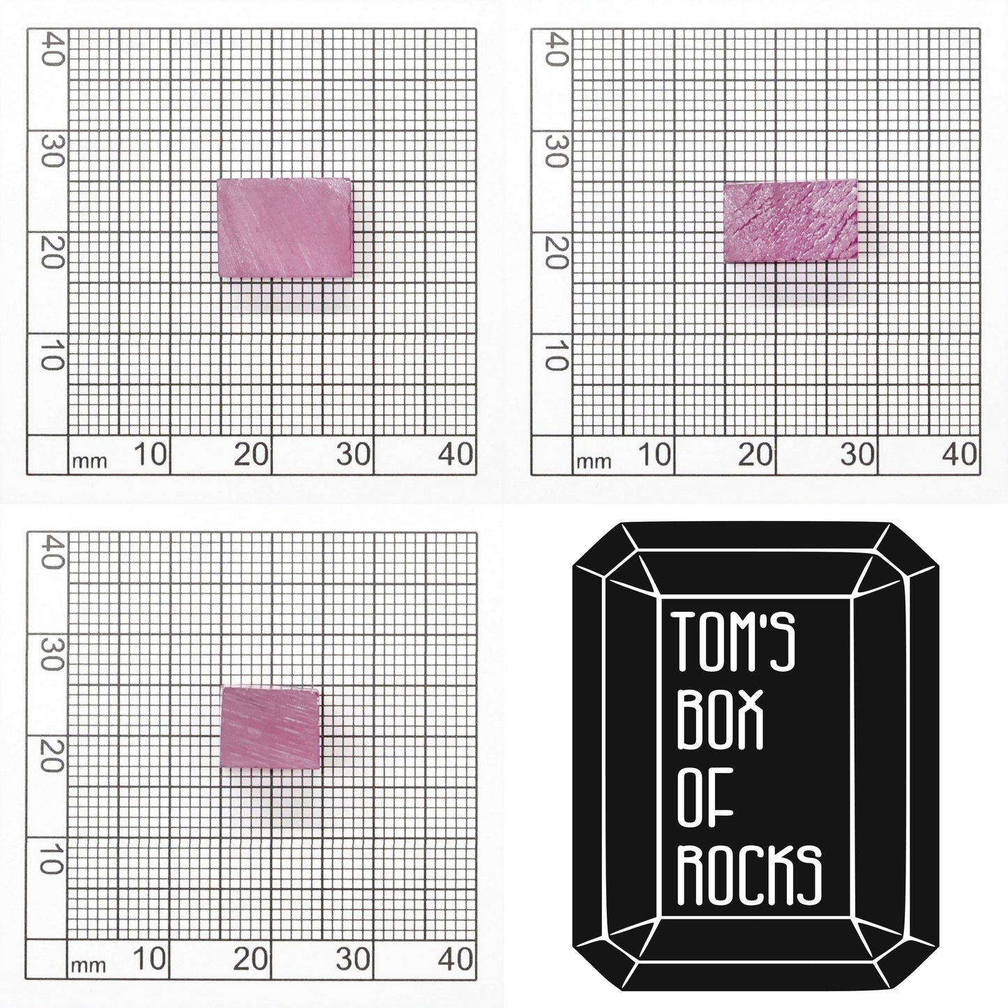 Vivid Pink Czochralski Pulled Sapphire - Grade A - Faceting Rough