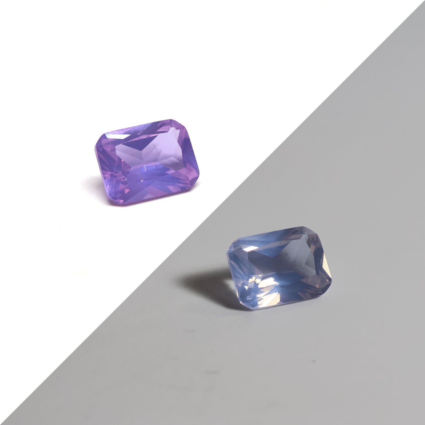 Nanosital Simulated Lavender Opal Lab Created Faceting Rough for Gem Cutting - #009 - Various Sizes