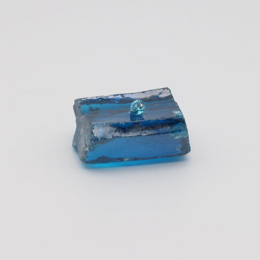 Blue Topaz Cubic Zirconia Faceting Rough for Gem Cutting - Various Sizes : #BEGIN