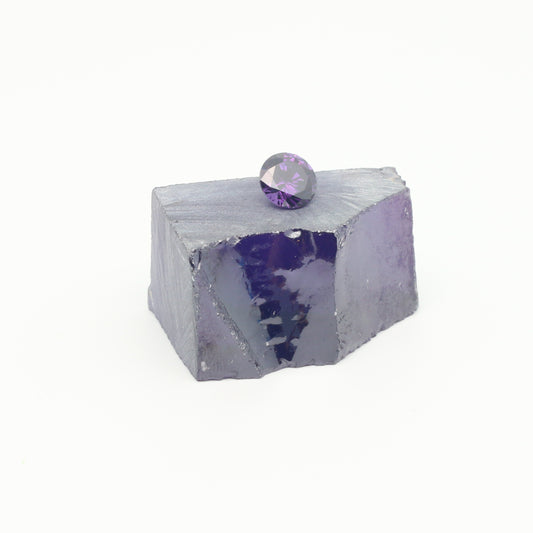 Violet Cubic Zirconia Faceting Rough for Gem Cutting - Various Sizes #BEGIN