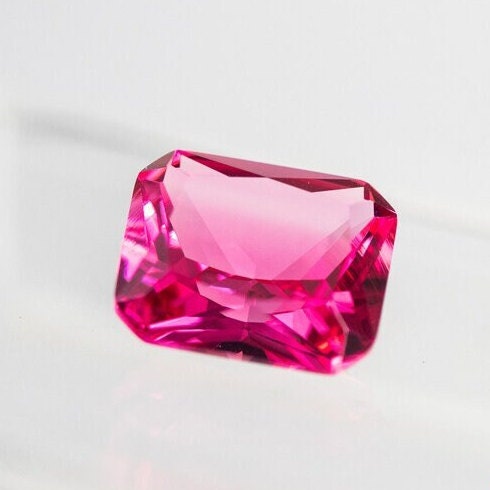 Nanosital Simulated Vivid Pink Lab Created Faceting Rough for Gem Cutting - #TB-9 - Various Sizes #BEGIN