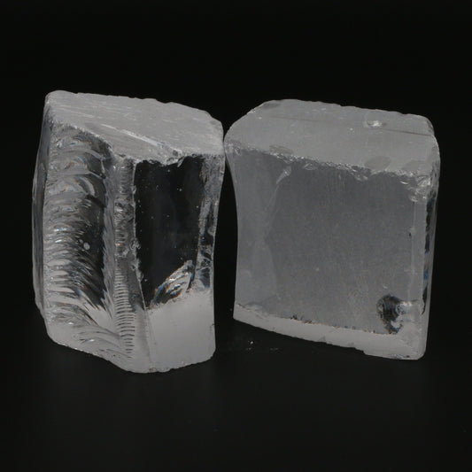White Cubic Zirconia Faceting Rough for Gem Cutting - Various Sizes : #BEGIN