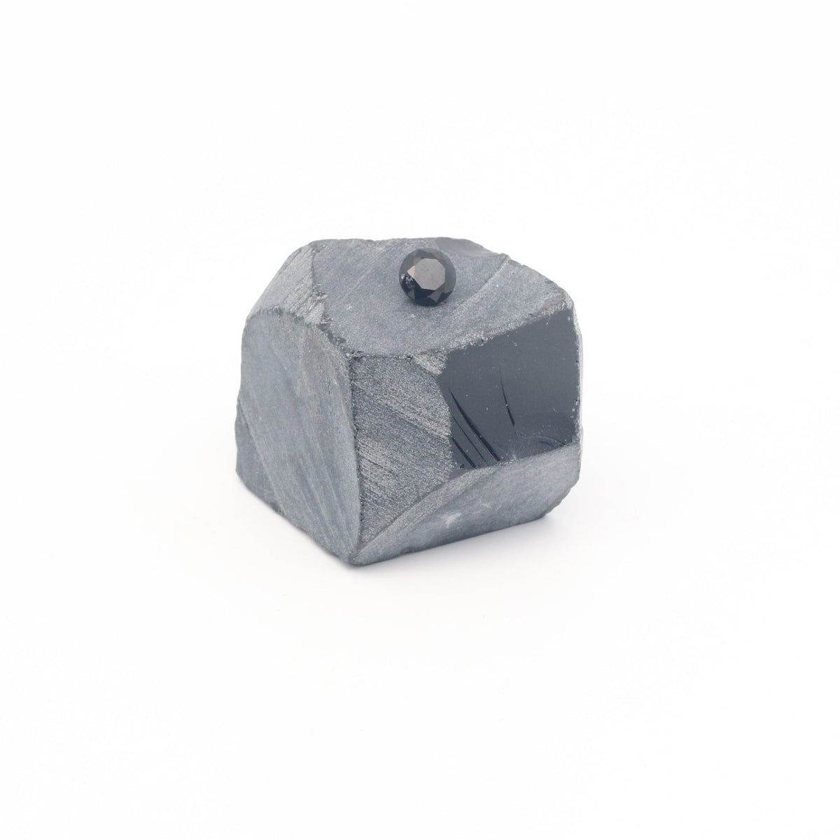 Nanosital Simulated Black Lab Created Faceting Rough for Gem Cutting - #0004 - Various Sizes : #BEGIN