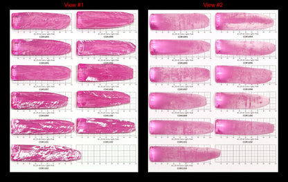 Extra Light Pink #1.25 Lab Created Corundum Sapphire Faceting Rough for Gem Cutting - Various Sizes - Split Boule