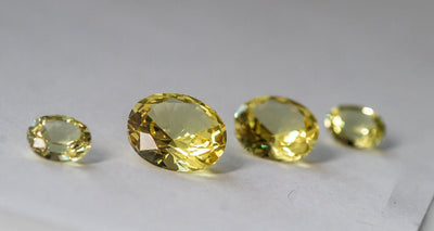 Nanosital Simulated Canary Yellow Citrine Lab Created Faceting Rough for Gem Cutting - #10 - Various Sizes : #BEGIN