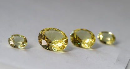 Nanosital Simulated Canary Yellow Citrine Lab Created Faceting Rough for Gem Cutting - #10 - Various Sizes : #BEGIN