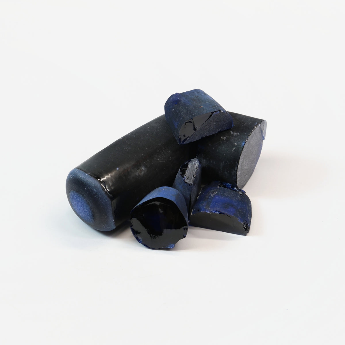 Burma Dark Blue #113 Lab Created Spinel Faceting Rough : #BEGIN