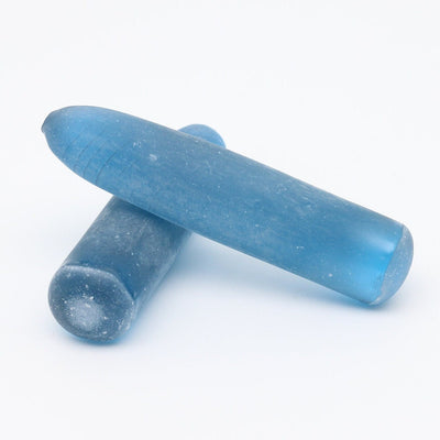 Dark Blue Aquamarine #118-Djeva Lab Created Spinel Faceting Rough for Gem Cutting - Various Sizes : #BEGIN