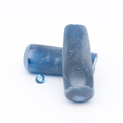Dark Blue #119 Lab Created Spinel Faceting Rough for Gem Cutting - Various Sizes : #BEGIN
