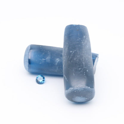 Dark Blue #119 Lab Created Spinel Faceting Rough for Gem Cutting - Various Sizes : #BEGIN