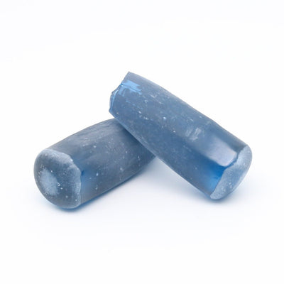 Dark Blue #119 Lab Created Spinel Faceting Rough for Gem Cutting - Various Sizes : #BEGIN