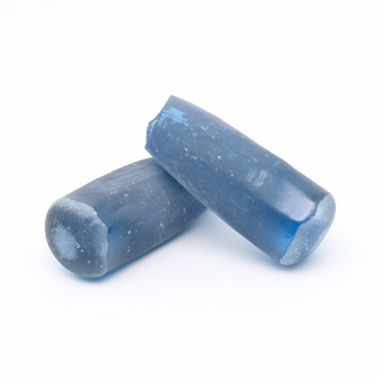 Dark Blue #119 Lab Created Spinel Faceting Rough for Gem Cutting - Various Sizes : #BEGIN