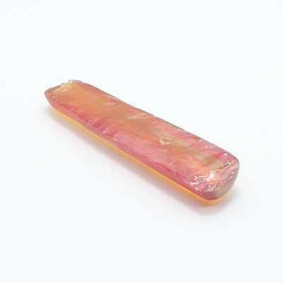 Orange #22 Lab Created Corundum Faceting Rough for Gem Cutting - Various Sizes - Split Boule : #BEGIN