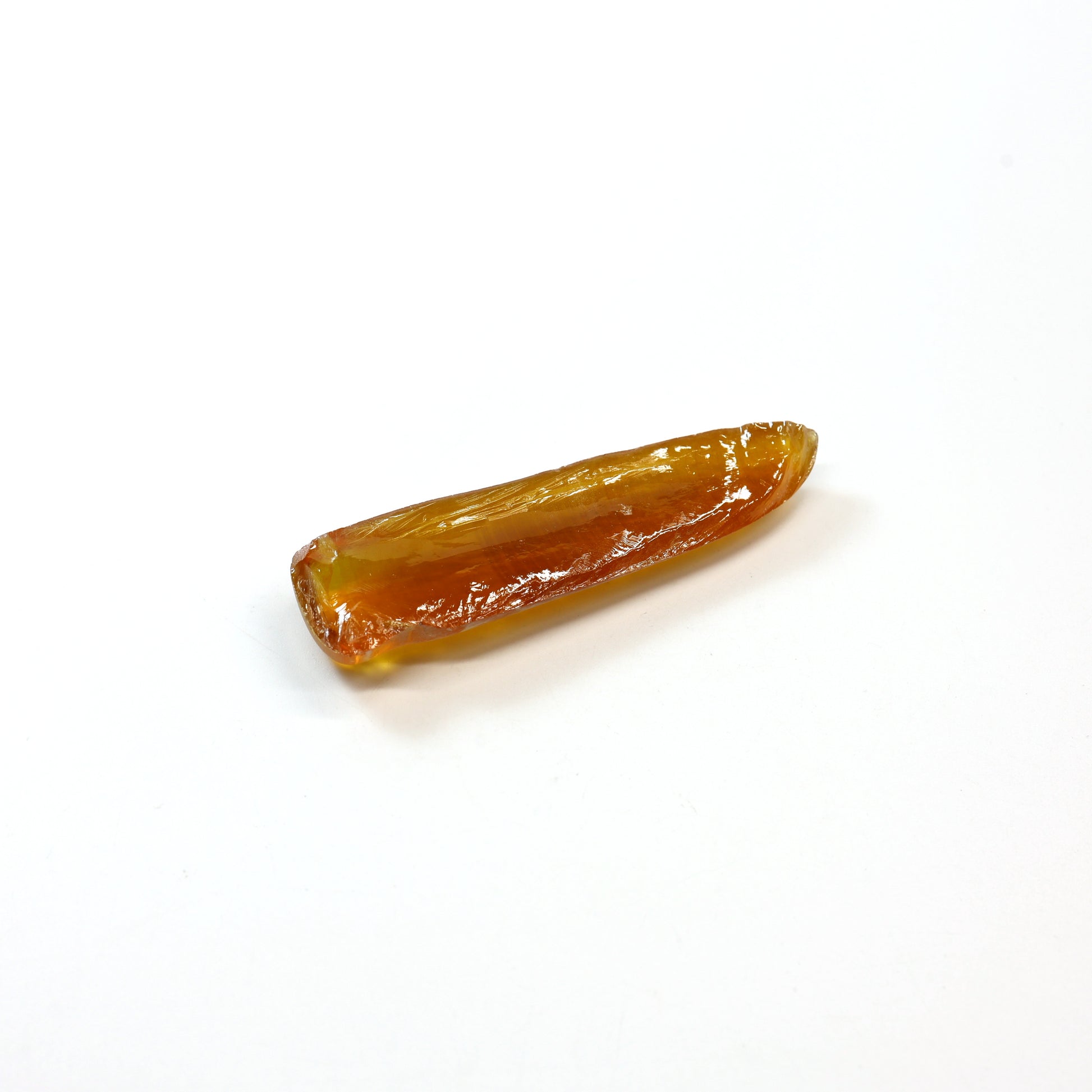 Imperial Topaz #25RS Lab Created Corundum Sapphire Faceting Rough for Gem Cutting - Various Sizes - Split Boule : #BEGIN