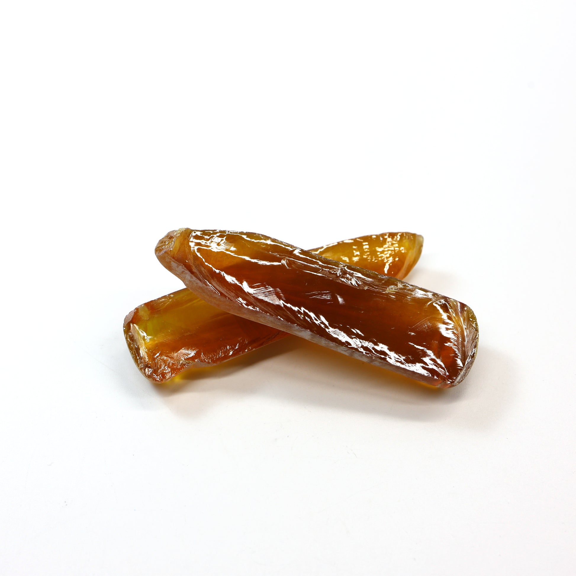 Imperial Topaz #25RS Lab Created Corundum Sapphire Faceting Rough for Gem Cutting - Various Sizes - Split Boule : #BEGIN