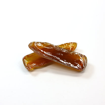 Imperial Topaz #25RS Lab Created Corundum Sapphire Faceting Rough for Gem Cutting - Various Sizes - Split Boule : #BEGIN