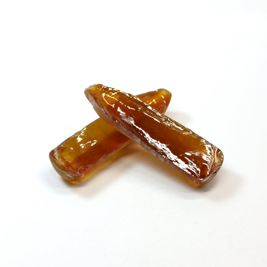Imperial Topaz #25RS Lab Created Corundum Sapphire Faceting Rough for Gem Cutting - Various Sizes - Split Boule : #BEGIN