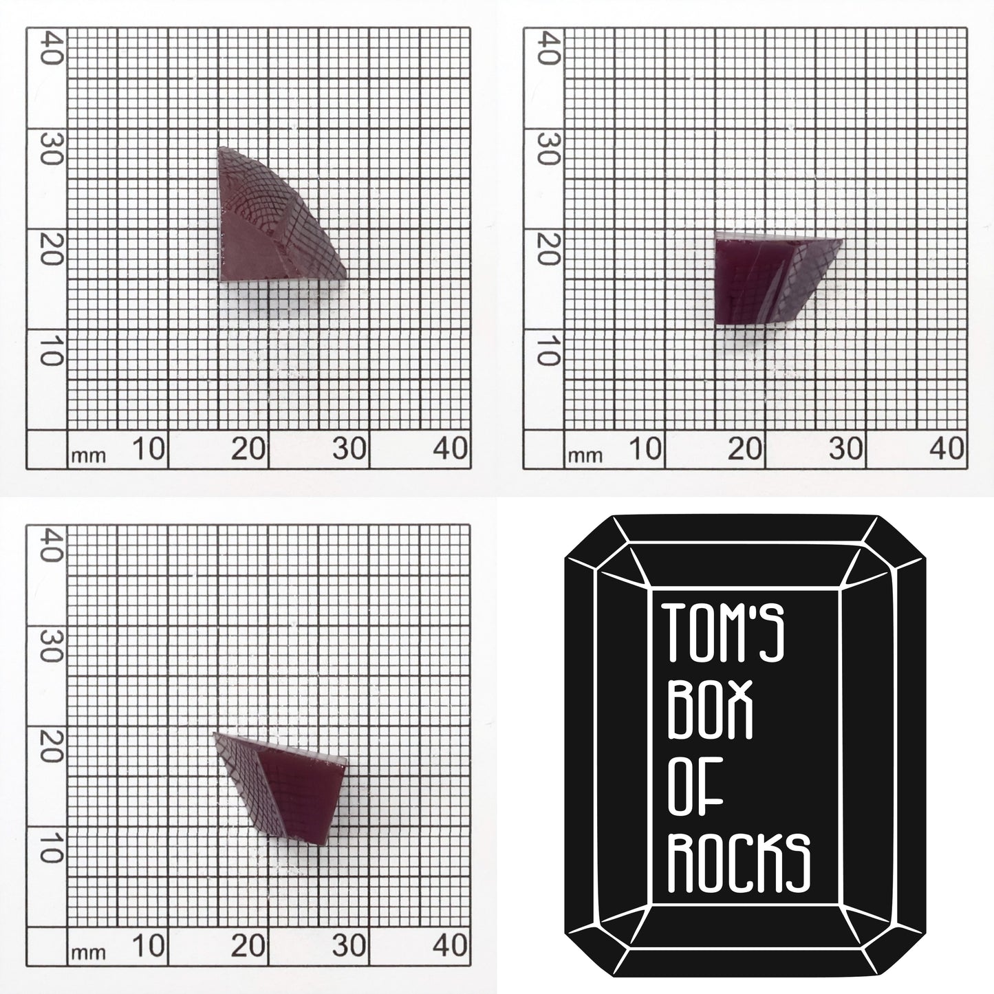 Synthetic Alexandrite Gemstone Rough - Red