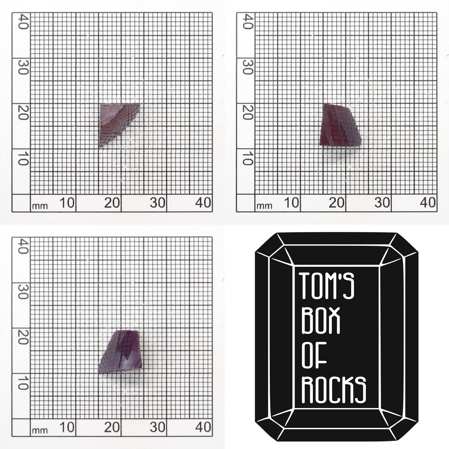 Synthetic Alexandrite Gemstone Rough - Red