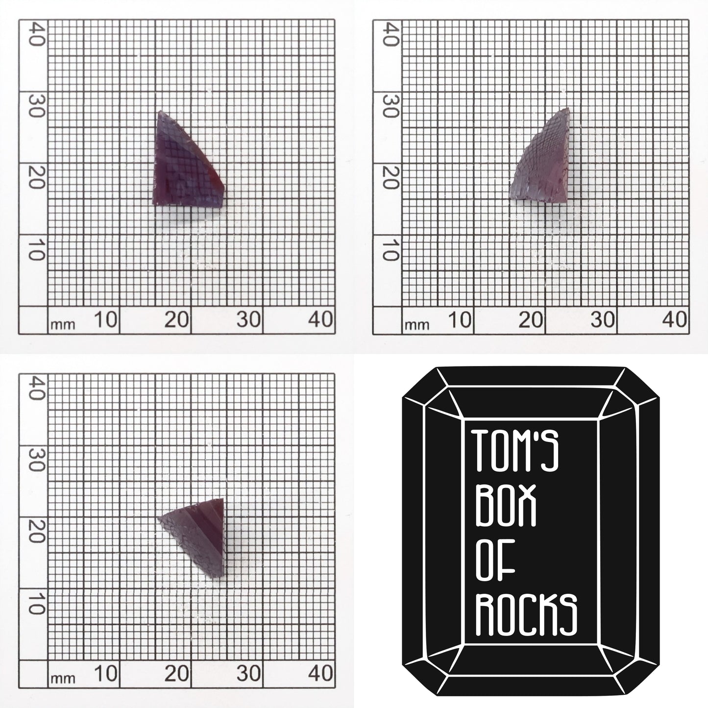 Synthetic Alexandrite Gemstone Rough - Red